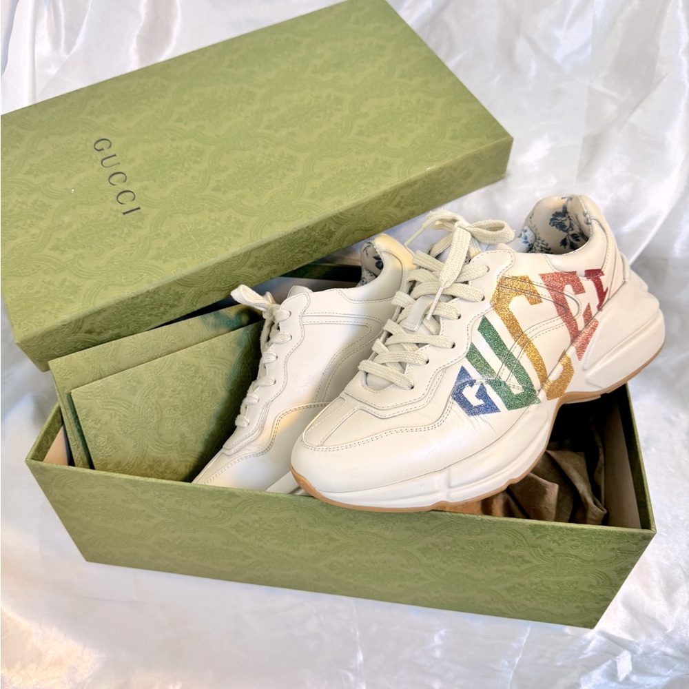 Gucci Rhyton Logo Sneakers